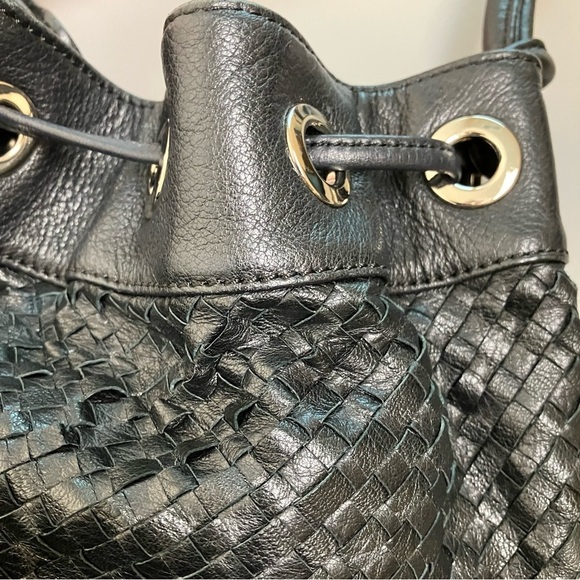 Elliott Lucca Leather Bucket Bag in Black One Size Purse - Picture 4 of 13